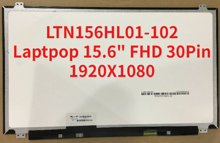 IPS  LTN156HL01-102 LTN156HL01 102   Laptpop 15, 6  FHD 30Pin 1920X1080  