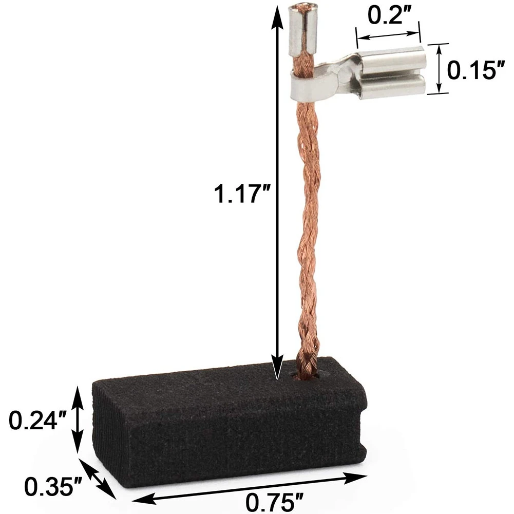 4 шт. Угольная щетка для маршрутизатора Dewalt DWP611 Porter Cable 450 замена DWP611PK A27343 (6X9X19.5 мм)
