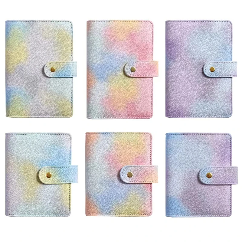 

Practical 6 Ring Binder Planner Notebook Cover A6/A7 Refillable Loose Leaf Journal Notepad Cover Waterproof for Girls