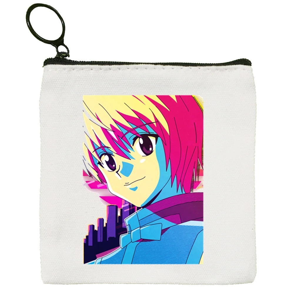 

Kurapika HxH Cute Solid Color Canvas Coin Purse Small Fresh Hunter X Hunter Devil Eye Zipper Key Bag Hand Gift Bag