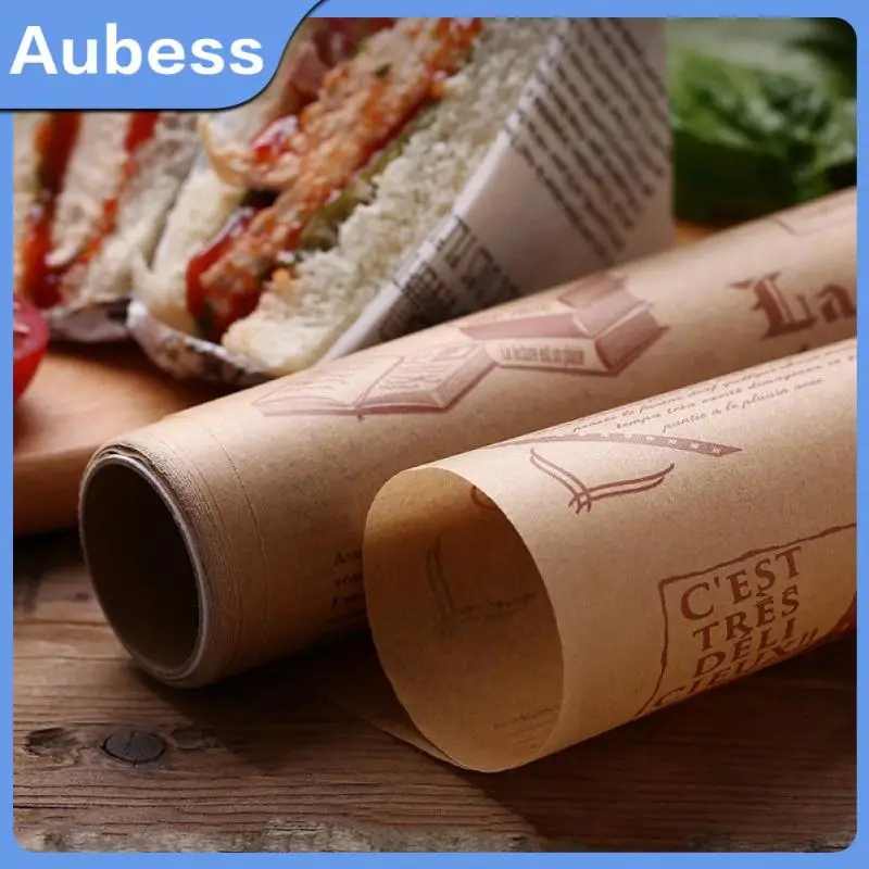 

Kitchen Silicone Oil Paper Baking Oven Household Tin Foil Barbecue Tray BBQ Oil Absorbing Paper Food Air Fryer Oil Paper