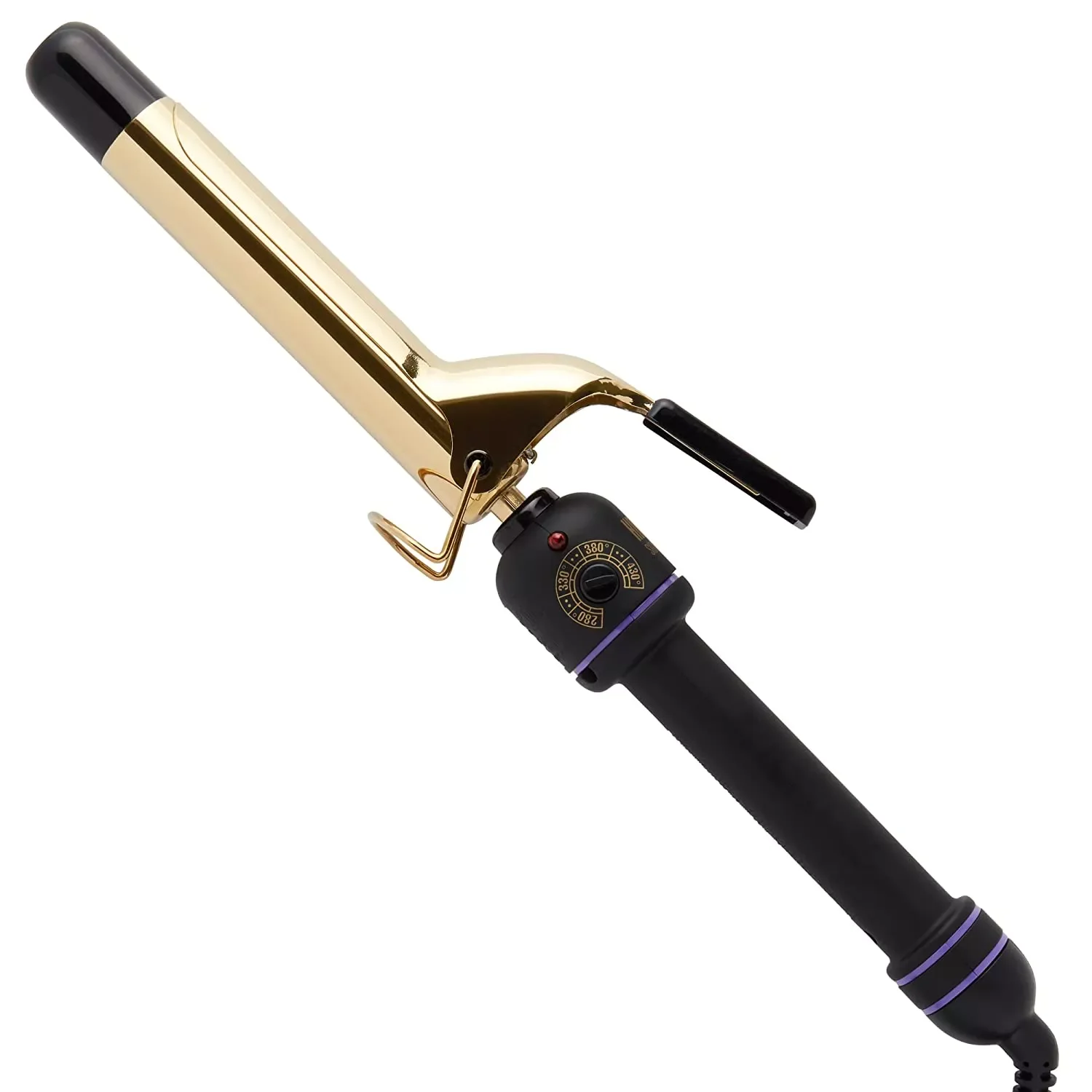 

NEW IN Hot Tools Pro Signature 24K Gold Curling Iron/Wand | Long-Lasting, Defined Curls, (1 in)