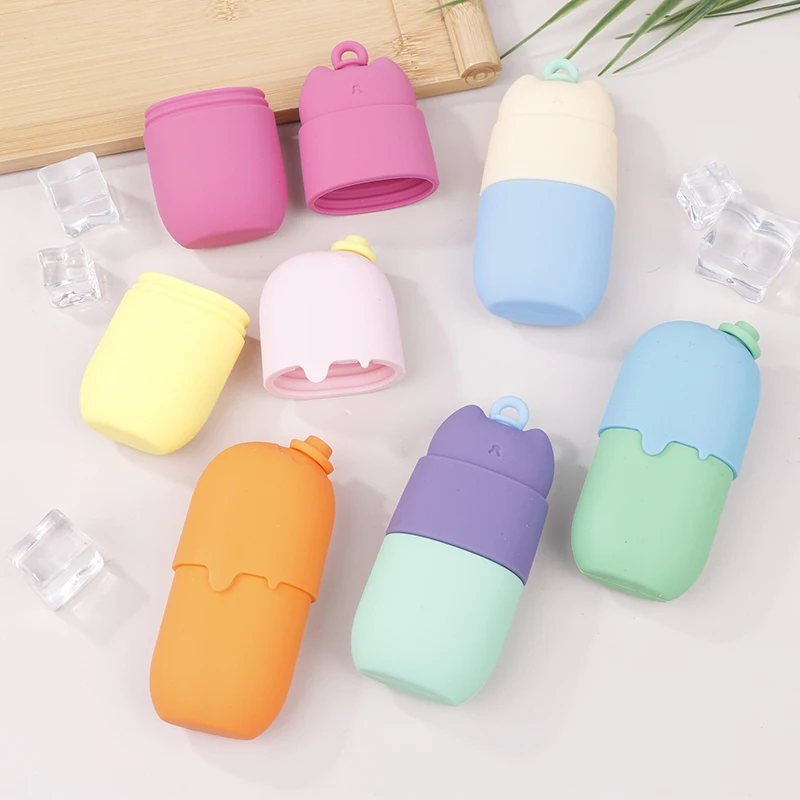 Силиконовый ледяной ролик для лица многоразовый массажер женщин и девушек