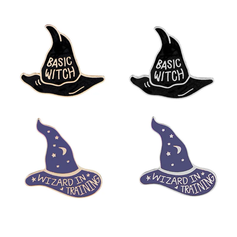 

Harries Peripheral Potters Brooch Accessories Sorcerer Trainee Magic Hat Clothing Shirt Bag for Women Enamel Pin Anime Pins