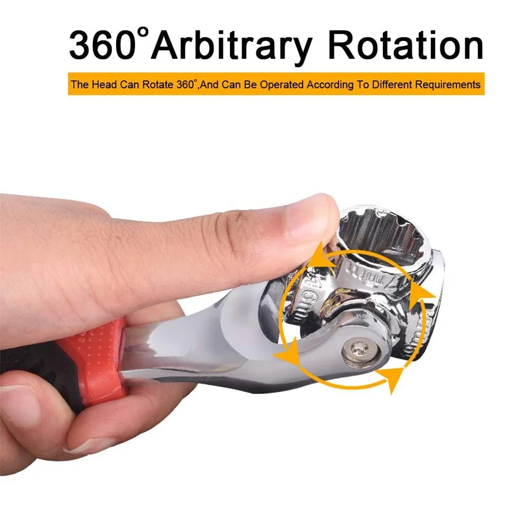 Гаечный ключ 48 в 1 торцевой с раздвижными болтами 360 градусов УНИВЕРСАЛЬНАЯ