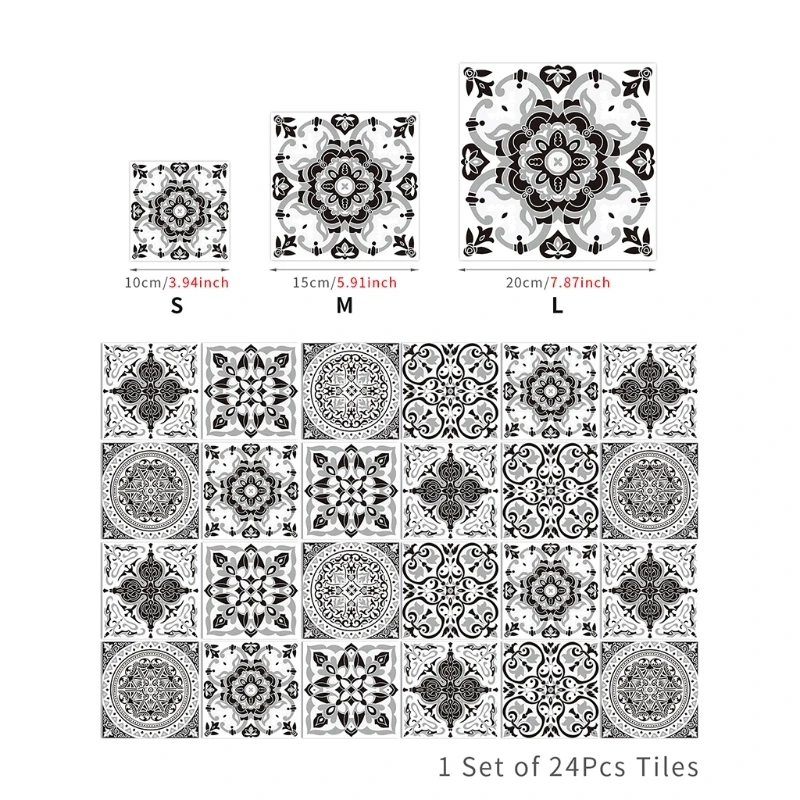 10 шт. наклейки на плитку фартук пилинг-палка пол лестницу водонепроницаемые