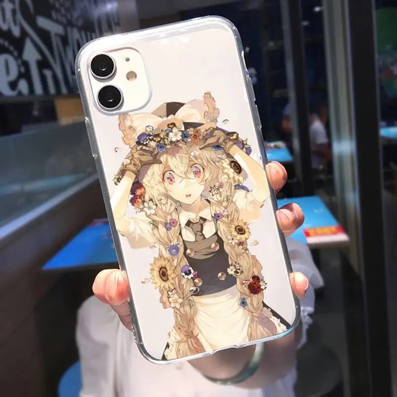 Чехол для телефона Kirisame Marisa Touhou Project iPhone 11 12 Mini 13 Pro XS Max X 8 7 6s Plus 5 SE XR прозрачный