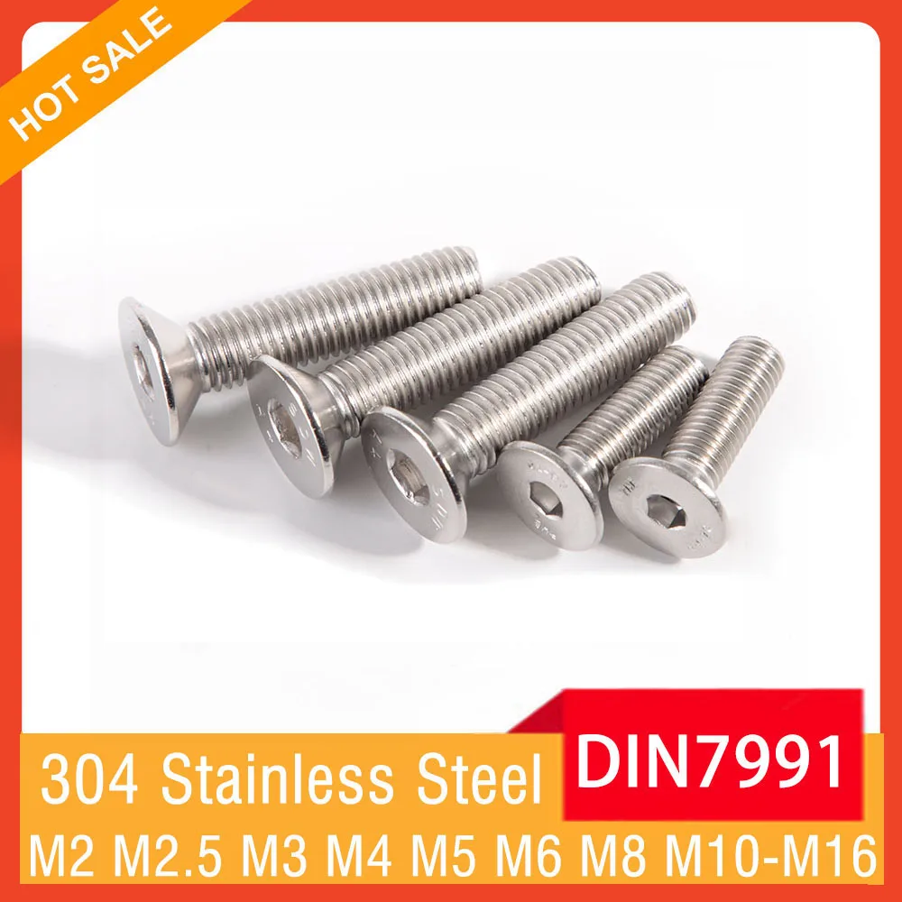 

Болты DIN7991 из нержавеющей стали M2-M16