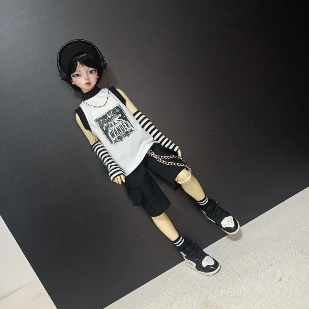 Модная Одежда для куклы 1/4 костюм шарнирной 43-46 см шорты одежда без рукавов