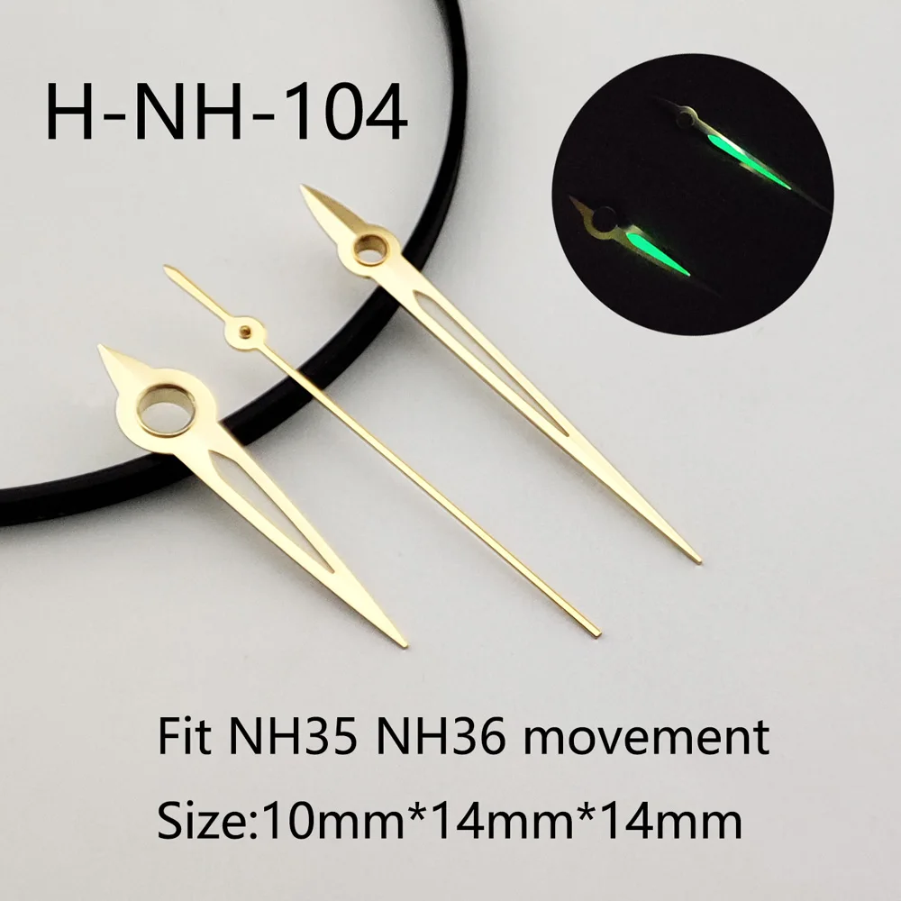 Watch Accessories Watch Pointer NH35 Hands Pointer Green Luminous Suitable For NH35 NH36 Movement