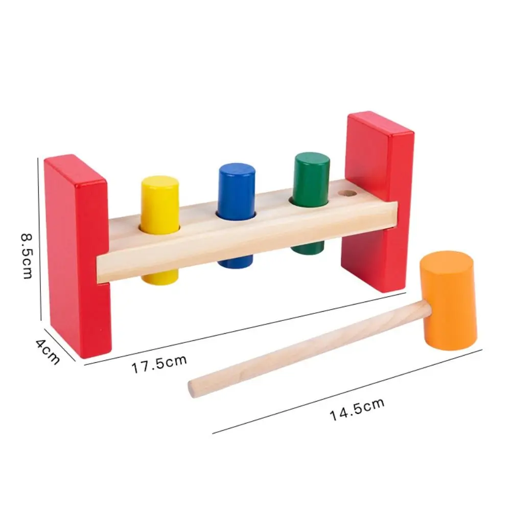 Деревянный молоток, игрушка, Новый красочный Забавный стук, настольные ...