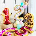 32-дюймовые фольгированные шары в виде цифр, Пончик для новогодвечерние, гелиевые шары, украшения для дня рождения, Детские шары, товары для вечерние