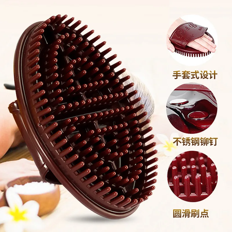 Head Massager Brush Massage Comb Meridian Brush Silicone Body Meridian Body Massage Brush Muscle Slimming Brush Scalp Massager