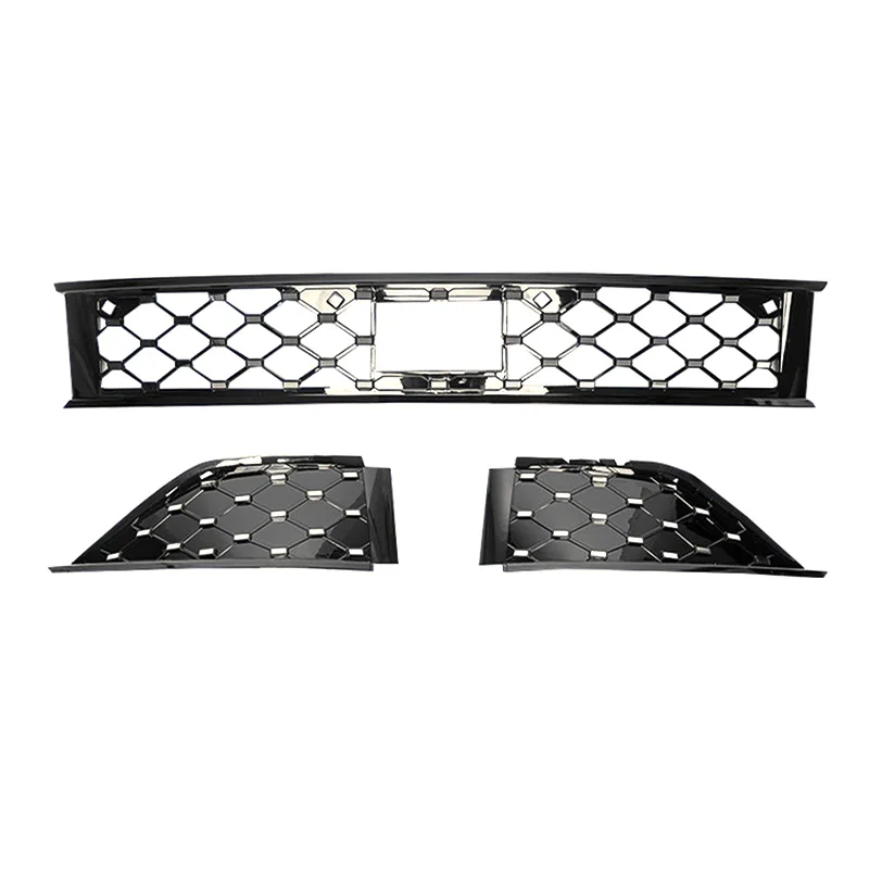 Фото Для Toyota BZ3X 2025 2026, передняя тройная решетка, сетчатая защита экрана Full Sky Star, защелкивающаяся защита радиатора, комплект аксессуаров №4