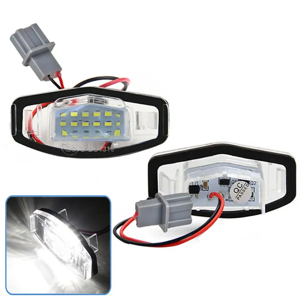 

2pcs/set LED Number License Plate Lights Lamps for Honda Accord Civic City Odyssey MR-V/Pilot