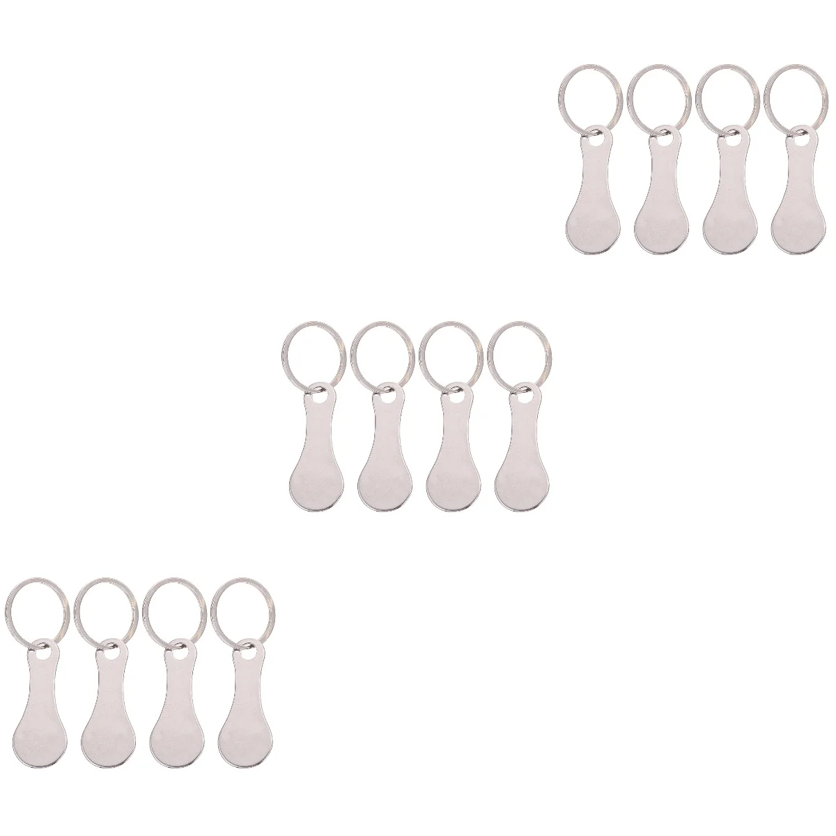 

Shopping Trolleykey Token Cart Keychain Holder Ring Metal Rings Unlock Portable Quarter Keyring Grocery Aluminum Alloy Tokens