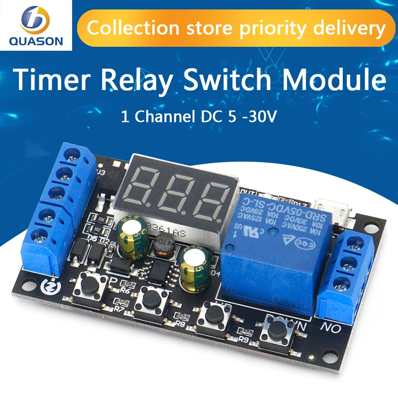 

Реле включения/выключения с цифровым светодиодным дисплеем, 5 -30 в