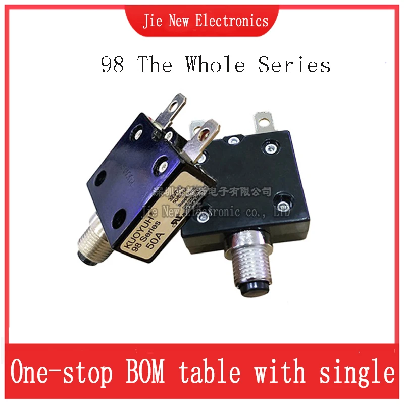 Защита от перегрузки тока KUOYUH 98 Series breaker 3A 5A 7A 8A 9A 10A 11A 12A 13A 14A 15A 16A 18A 19A 20A 23A 24A 25A 30A, 1 шт.