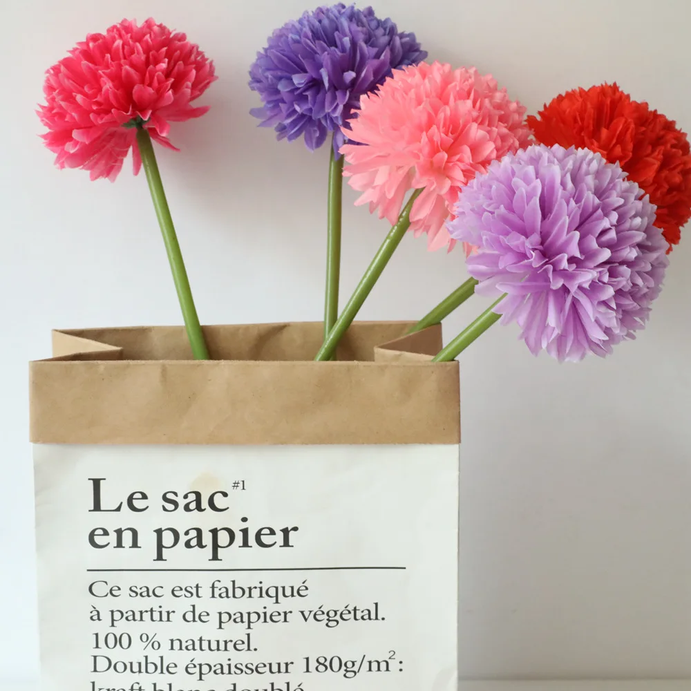 

Dandelion Flower Ball Simulation Bouquets Artificial Flower Wall Fake Flower Home Decoration Wedding Holding Flower