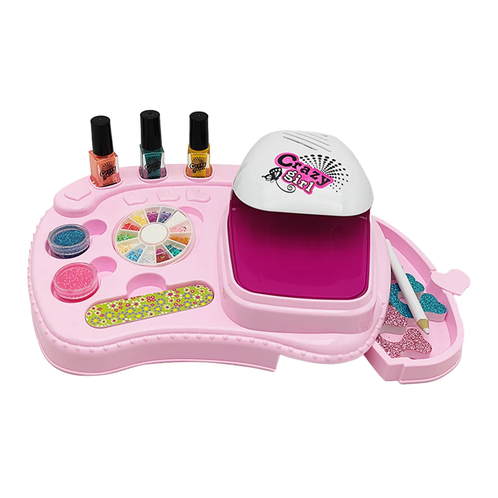 

1 Set Kids Girl Nail Art Kit Girl Nail Polish Kids Girl Makeup Kit for Fun