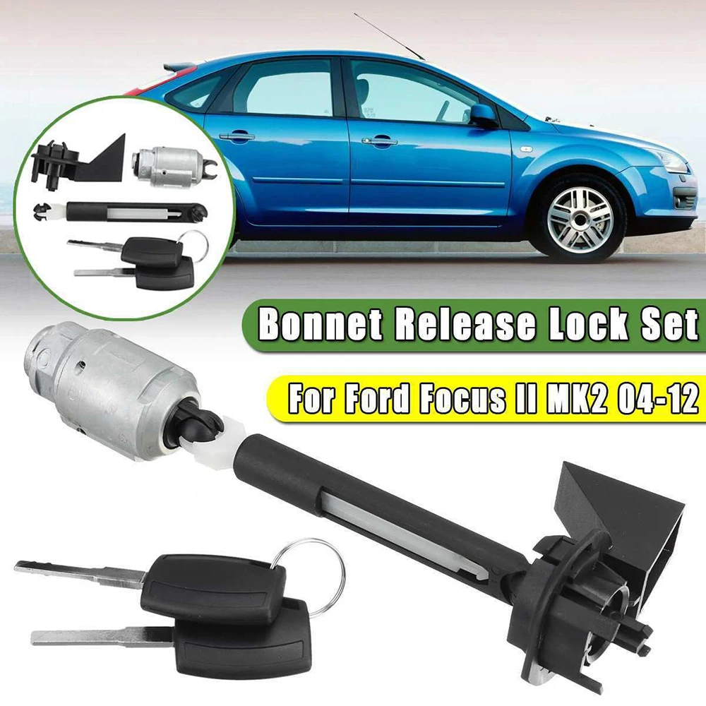 

Bonnet Release Lock Latch Catch Repair Set for Ford Focus MK2 2004-2012 1355231