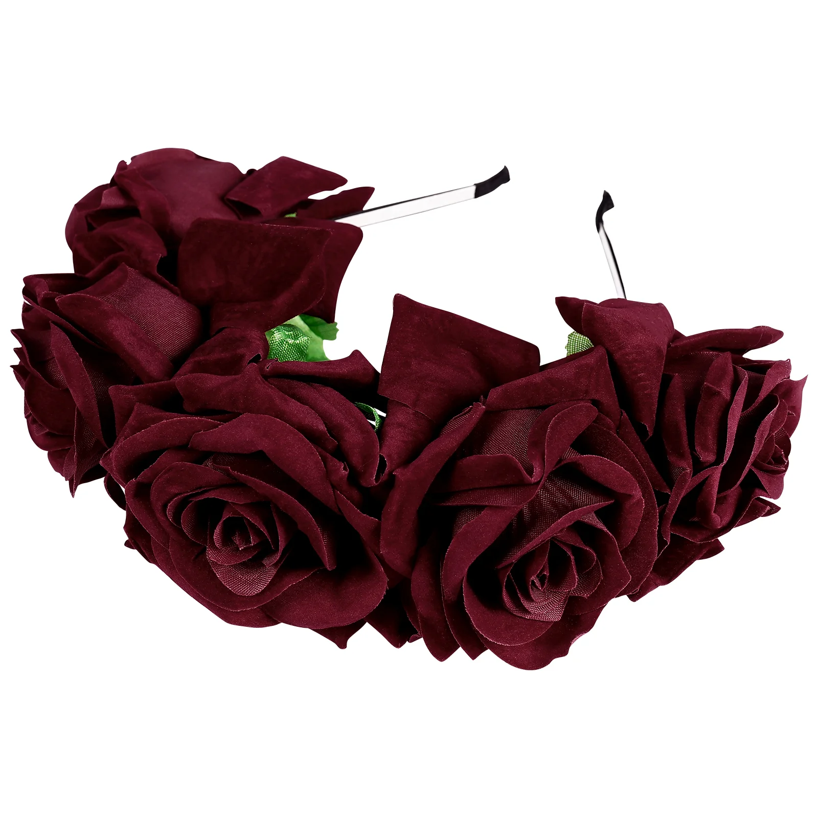 

Women Hair Hoop Bridal Floral Headdress Rose Headband Flower Headwear The Flowers