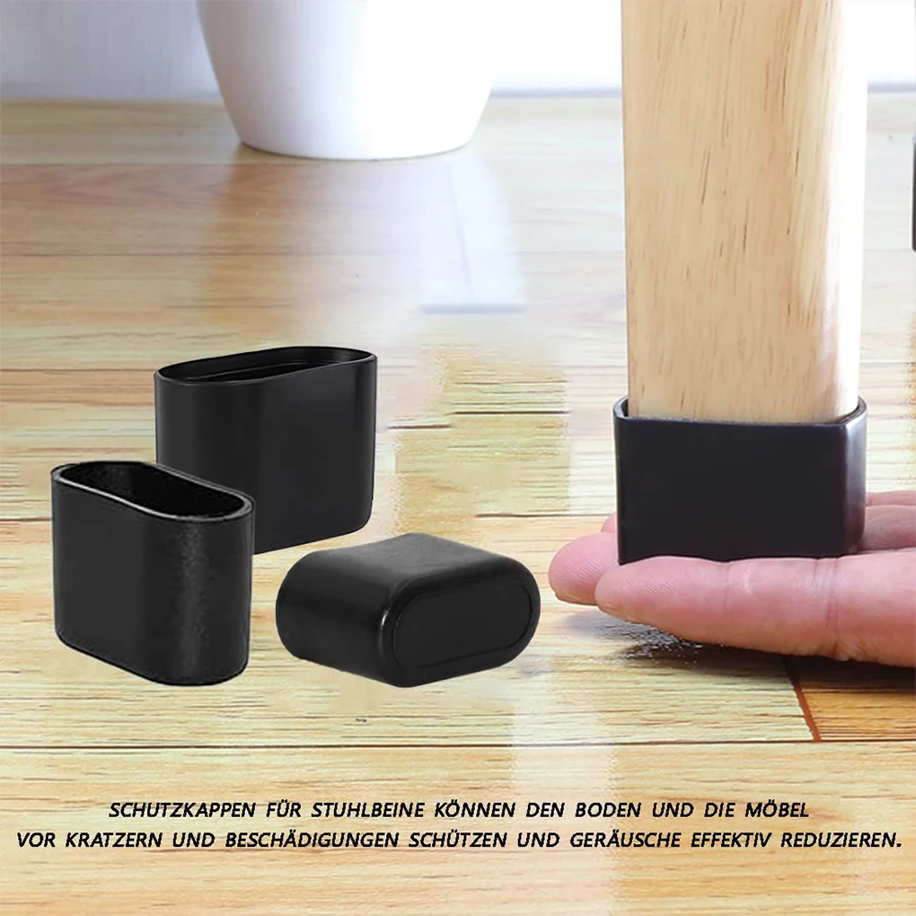 

20 Pieces Chair Leg Cover Nonslip Furniture Foot Caps Reusable Removable Household Floor Protector Accessories 15x30mm