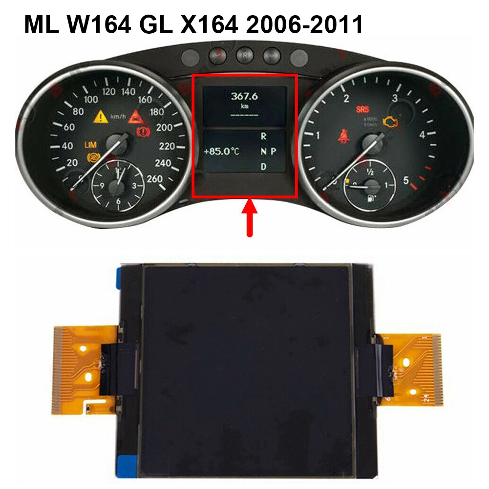 

LCD Display Screen For MERCEDES A B CLASS W169 W245 Instrument Cluster Dashboard Pixel Repair 74x86mm A1695400448 0263643242