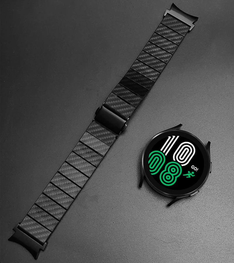 No Gaps Carbon Fiber Strap for Galaxy Watch 5 4 44mm 40mm Band 5pro 45mm Bracelet for Samsung Galaxy Watch 4 Classic 42mm 46mm
