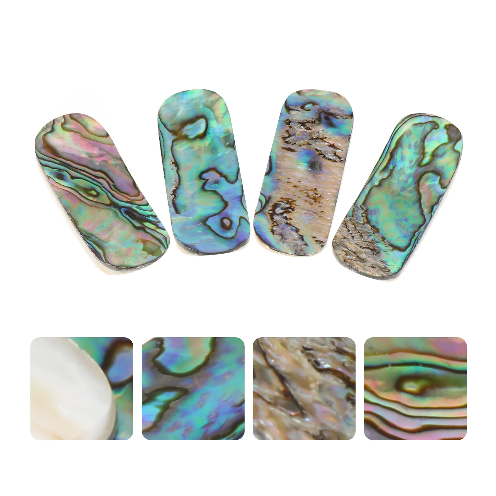 

4pcs Natural Shell Chopsticks Rests Chopsticks Rack Spoons Stand