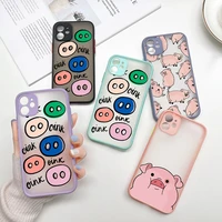 anime pig case for iphone 12 case iphone 11 funda hard cover iphone 13 11 12 pro xr xs max x 8 7 plus 12 13 mini 6 6s se 2 coque