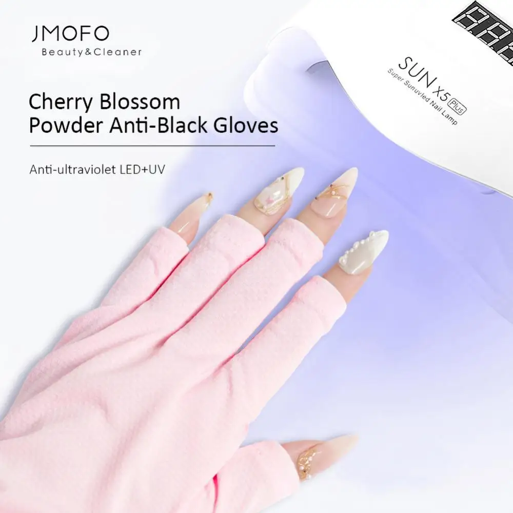 

Nail Art Glove Manicure Pink Gloves Anti-ultraviolet Radiation Protection Gloves Anti-light Tanning Phototherapy Machine Tool