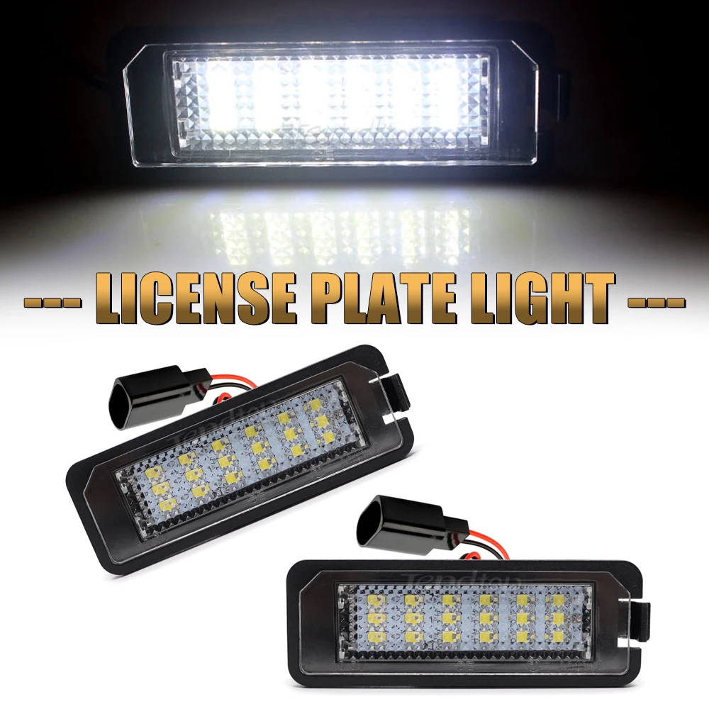 2 шт., фонари для номерного знака VW Golf MK4 MK5 MK6 Passat Polo CC Eos SciroccoLicense