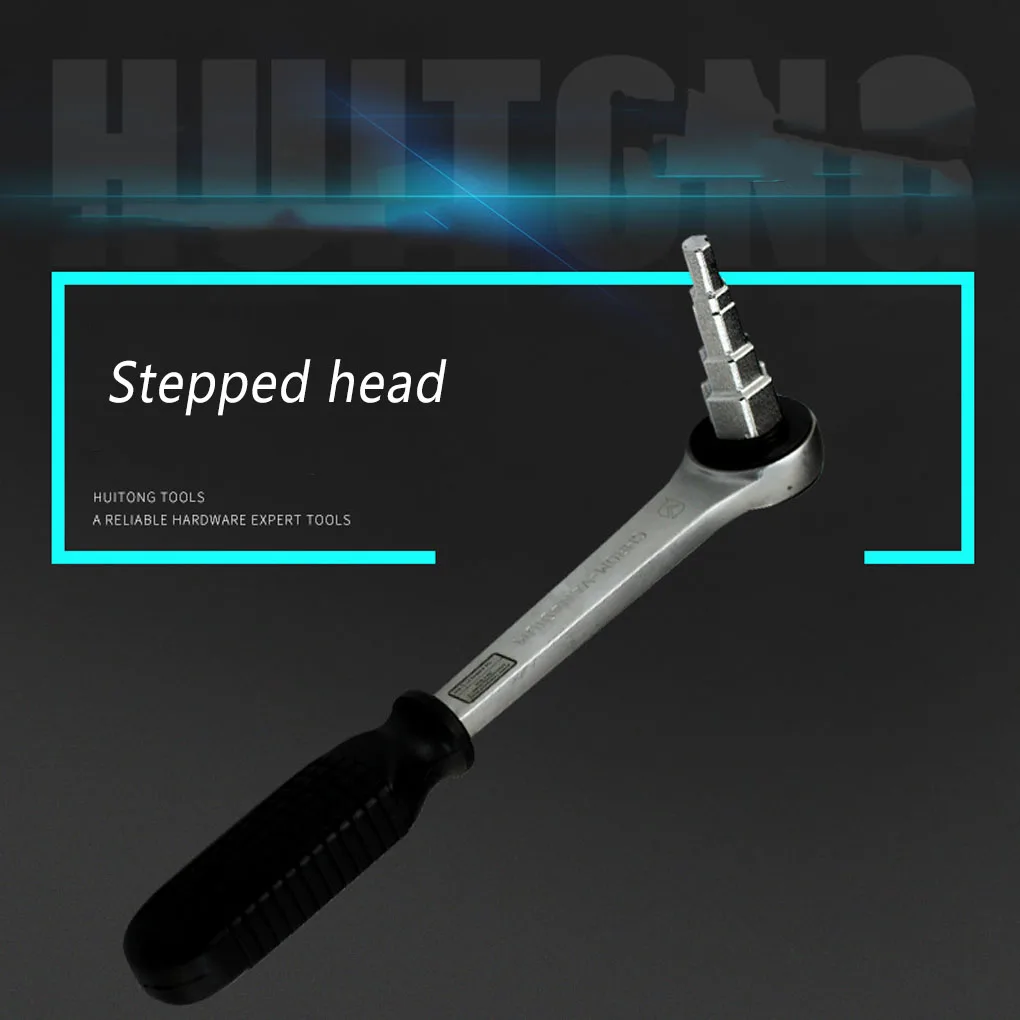 

Ключ с храповым механизмом 10-21 мм, Многофункциональный ручной инструмент с соединительным клапаном, с квадратными отверстиями, радиатор, гаечный ключ, разъем для резервуара, 1 комплект