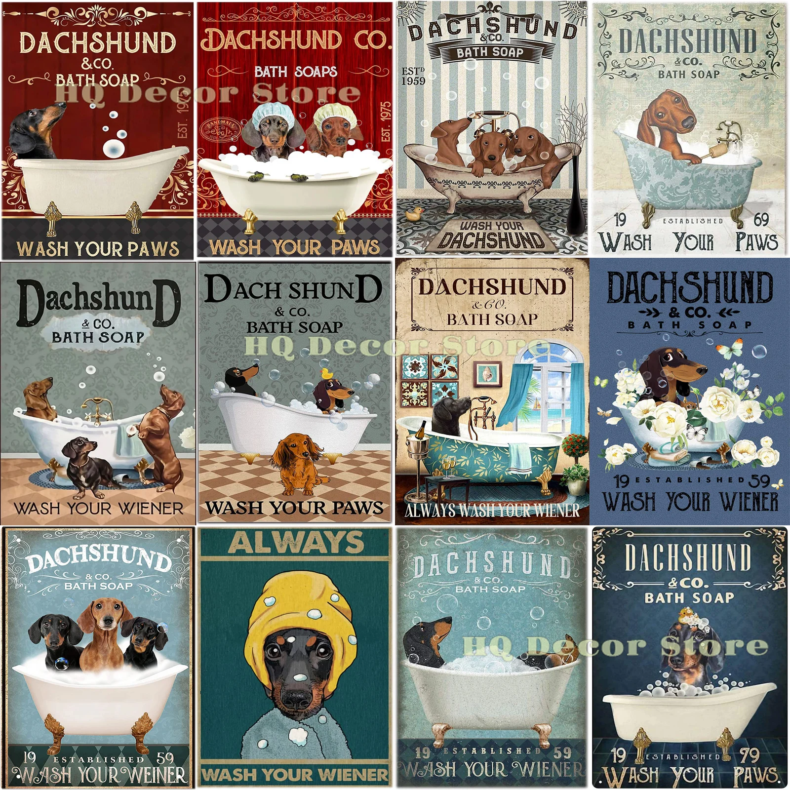 

Металлический знак «такса» в винтажном стиле, металлический знак, железная живопись для дома и улицы, бара, кофе, кухни, Настенный декор