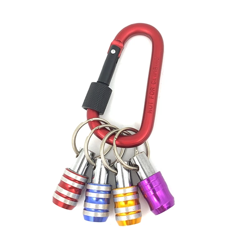 

1/4-inch Hex Shank Stainless Steel Screwdriver Bits Holder Extension Bar Drill Screw Adapter Change Keychain Portable Hand Tools