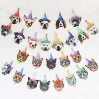 1set cute dog cat pet banners cartoon animals paper bunting garland birthday party hanging decorations kids baby shower supplies