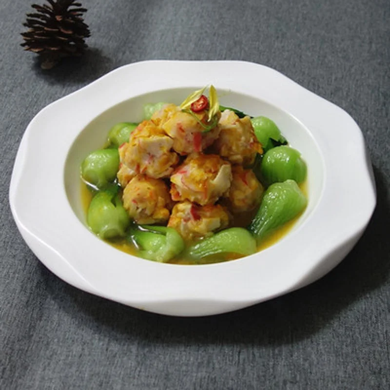 

FANCITY Club private kitchen round soup plate ceramic special-shaped soup plate personality characteristic hotel creative tablew