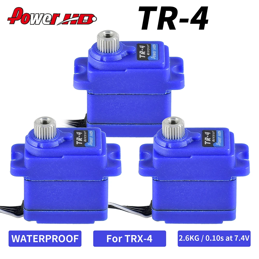

Хорошая PowerHD TR-4 мини 7,4 V 2,6 кг Водонепроницаемый металлический Шестерни сервопривода для Traxxas TRX4 заменяет 2065