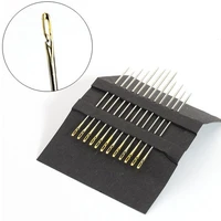 sewing needles tail side big mouth opening hole hand paper box home diy elderly blind multi size embroidery needles darning set