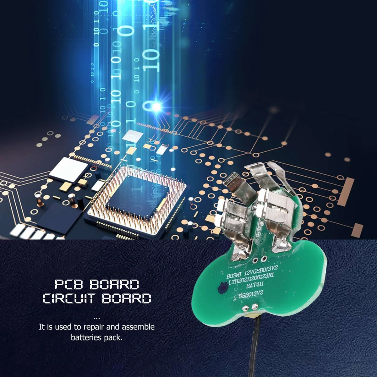 Печатная плата аккумулятора BAT411 для Bosch 10 8 В 12 BAT412A 2607336013 2607336014 Аккумуляторные