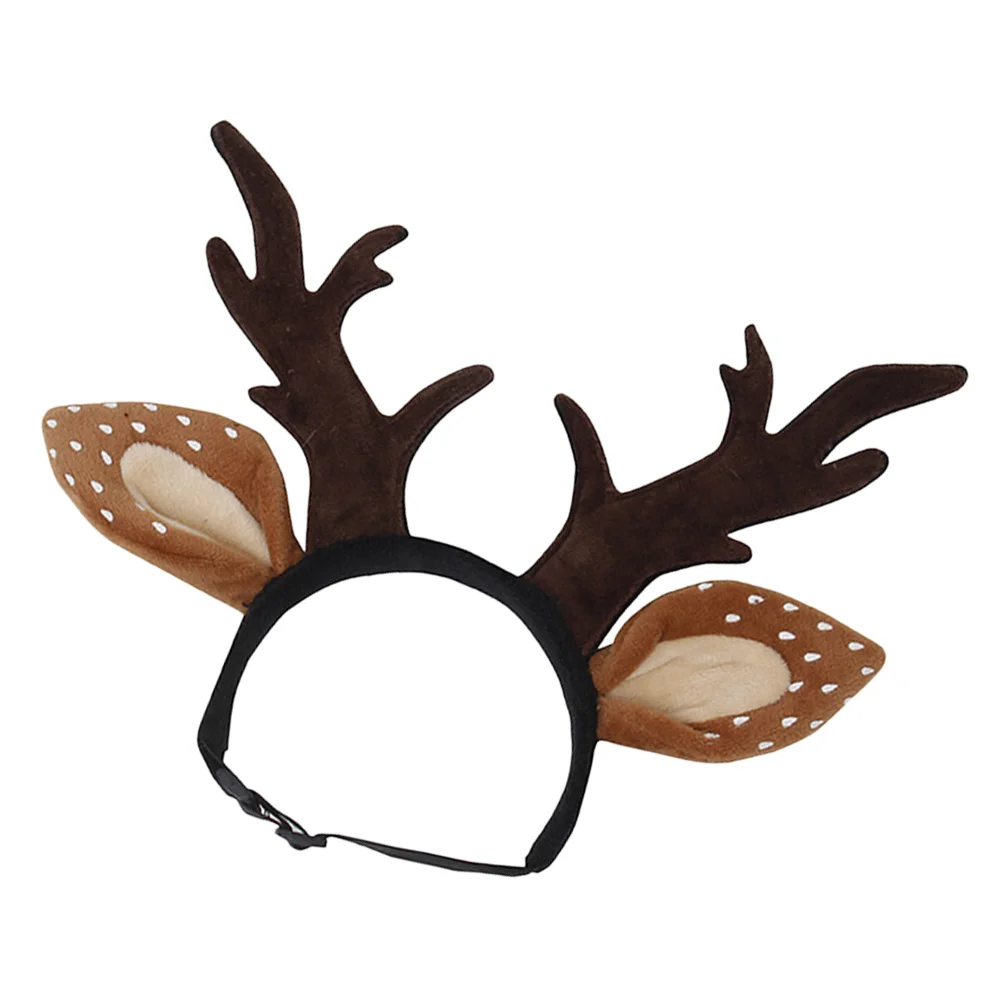 

Christmas Cat Ornament Antler Headband Hair Hoops Hair Accessory for Pet Cat Kitten (Size)