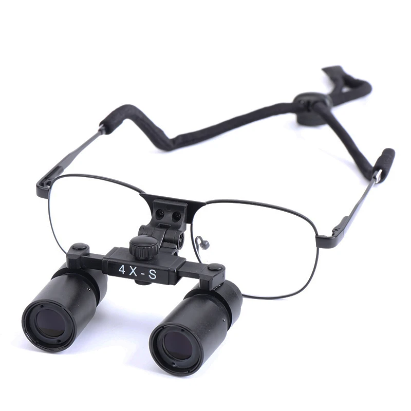 

4X Dental Loupes Working Distance Optional Binocular Loupes Dentistry Surgery Dental Lab Medical Magnifier Dentist Tools