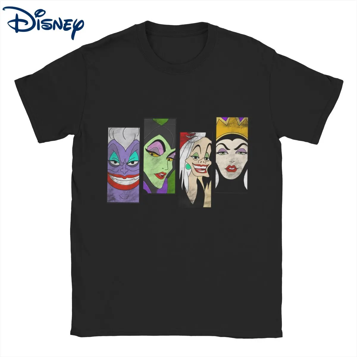 

Мужские футболки Disney Evil After Wicked Villains, забавные хлопковые футболки, футболки с коротким рукавом, вечерние футболки с круглым вырезом