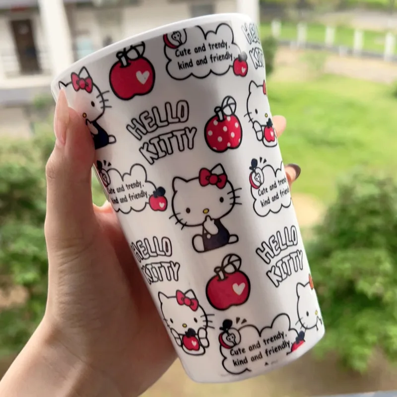 480 мл семейная чашка для воды милая мультяшная кофе напитков молока аниме зубная