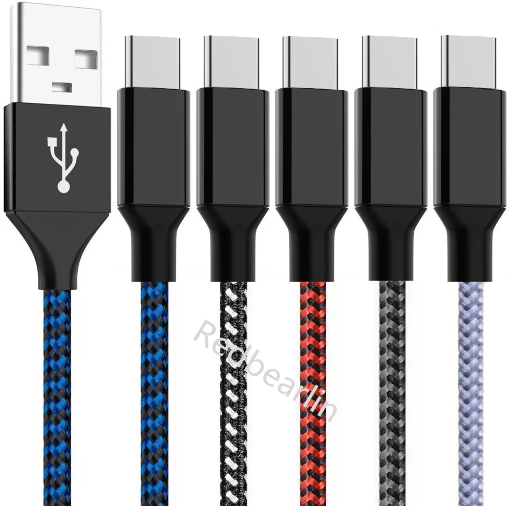 

Fast Charging 2.4A USb-C Fabric Alloy Type c Usb Cable 1M 2M 3M Cables For Samsung Galaxy S20 S22 Utral htc Xiaomi Huawei