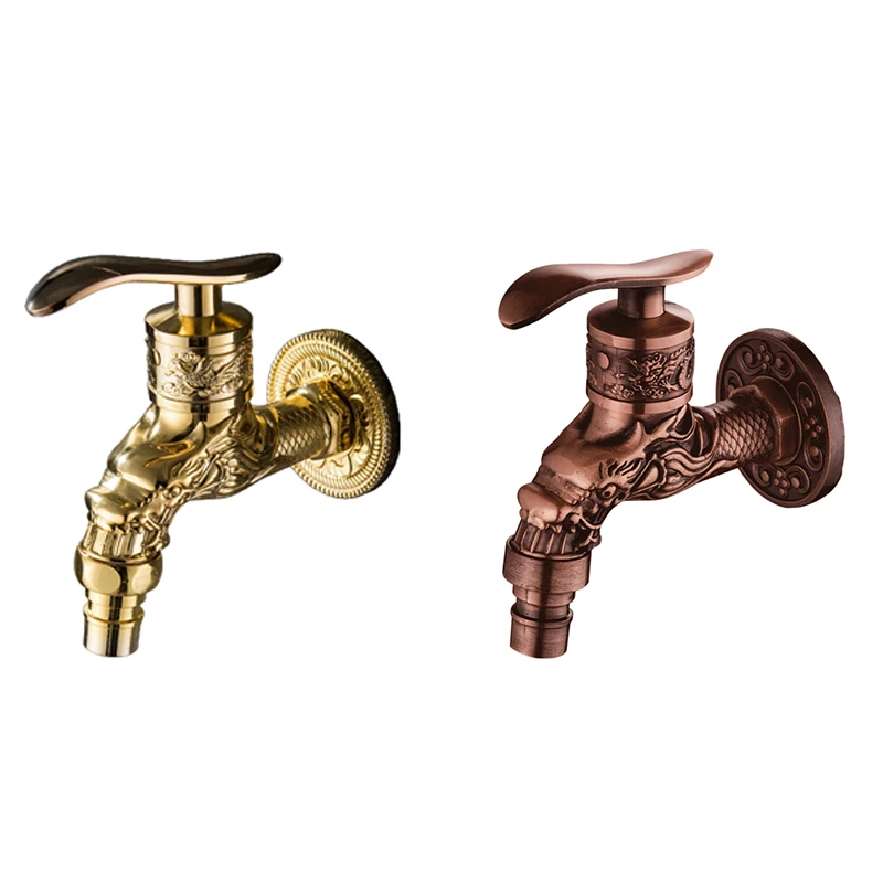 

G1/2 Inch Outdoor Vintage Garden Wall Mounted Faucet Decorative Faucet Bibcock