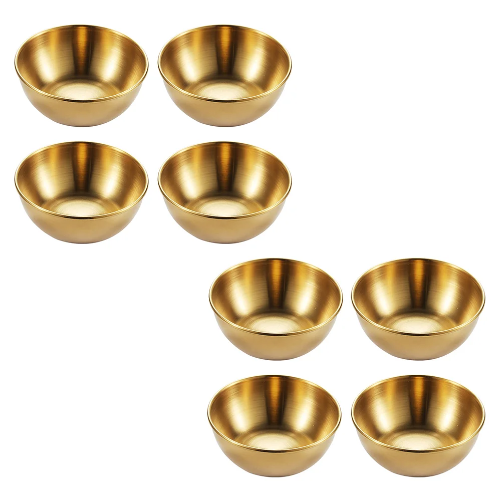 

Dish Seasoning Dipping Bowl Set Gold Trim Flavor Dishes Creative Bowls Japanese Soy Sauce Appetizer Side Plate