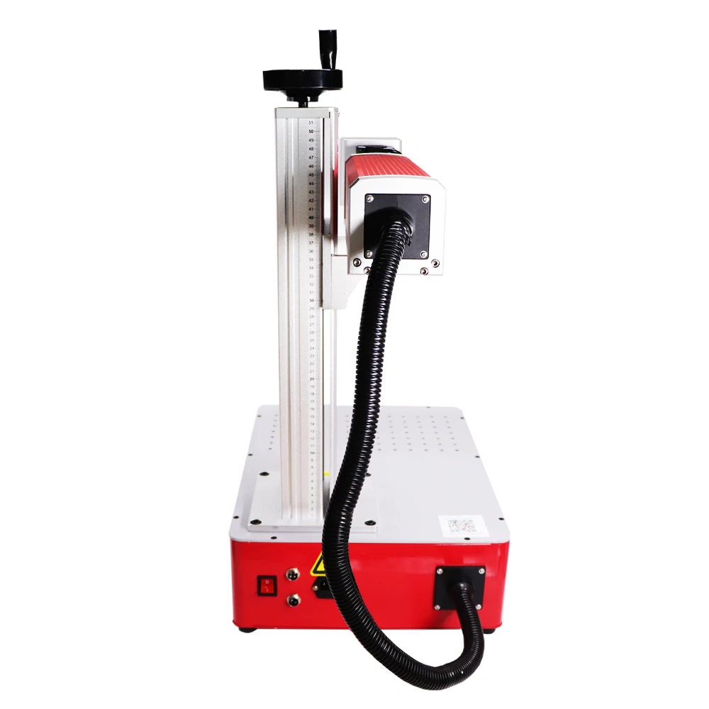 Лазерная маркировальная машина JPT Raycus Fiber 50W для ювелирных изделий и металлических гравюр с поворотной осью для гравера, резки золота и серебра.