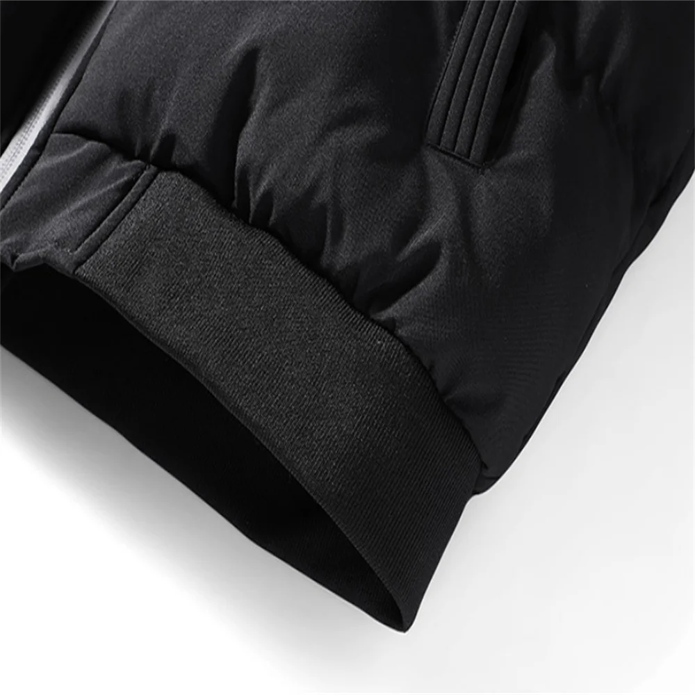 Thickened Men's Clothing 2022 Winter Stand-Up Collar Fashion Youth Cold-Proof Thickened Clothes Casual Large Size Short Trend